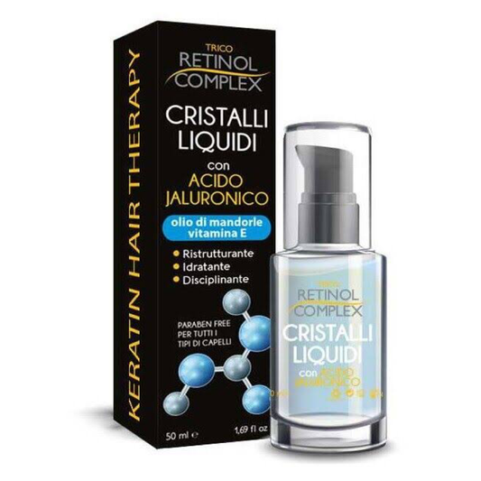Cristalli liquidi con Acido Jaluronico, olio di Limnanthes Alba e Vitamina E